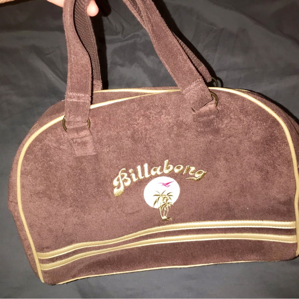 Billabong Brown Terrycloth purse